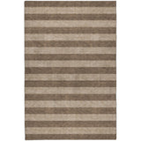 5' X 8' Coffee And Taupe Striped Shag Washable Area Rug With UV Protection - HomeRoots - Flyclothing LLC