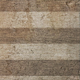 10' X 14' Coffee And Taupe Striped Shag Washable Area Rug With UV Protection - HomeRoots - Flyclothing LLC