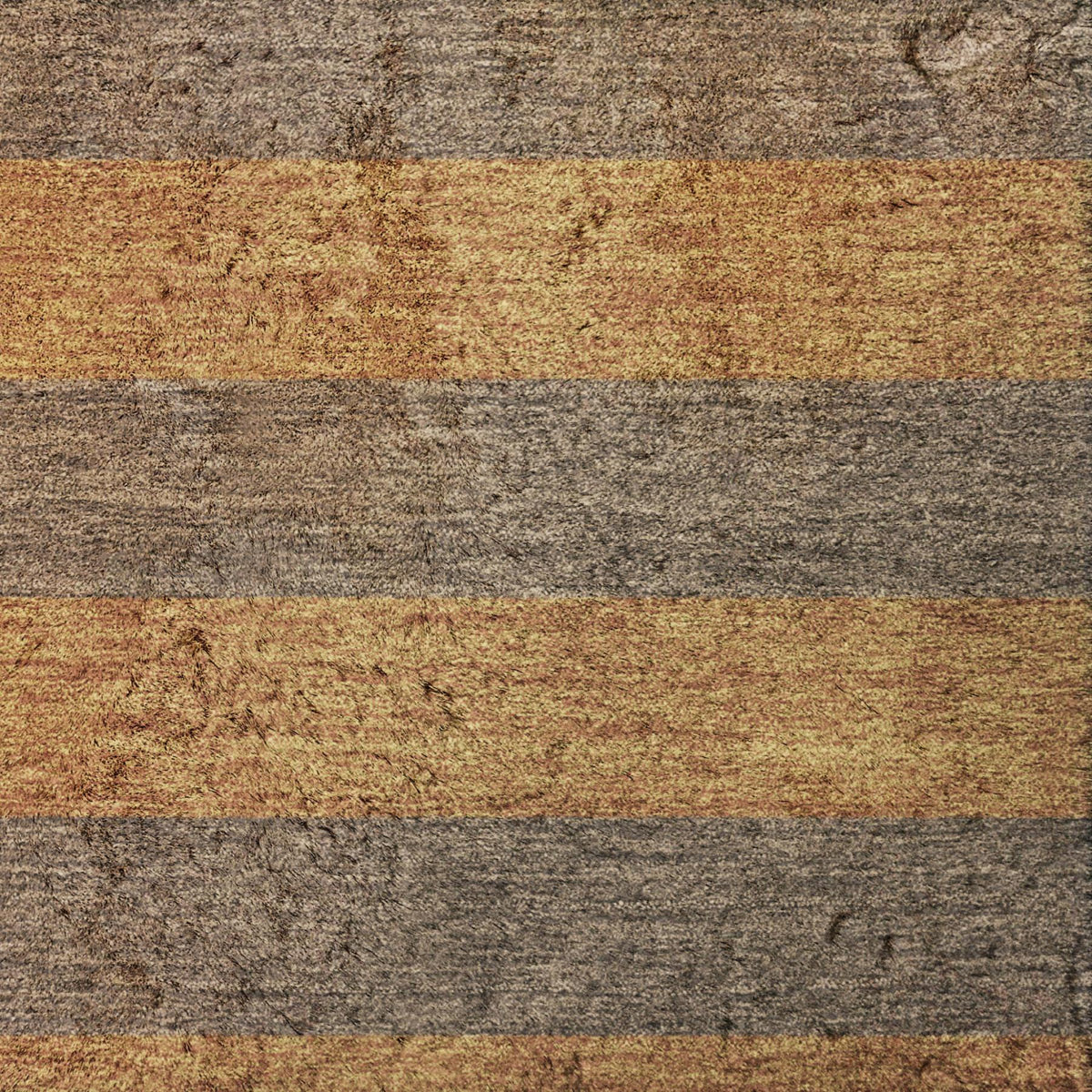 3' X 5' Brown And Copper Striped Shag Washable Area Rug With UV Protection - HomeRoots - Flyclothing LLC