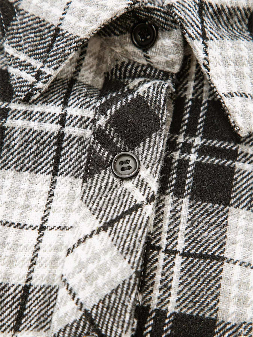 Plaid Print Chest Pockets Buttoned Shirt - Trendsi - Flyclothing LLC