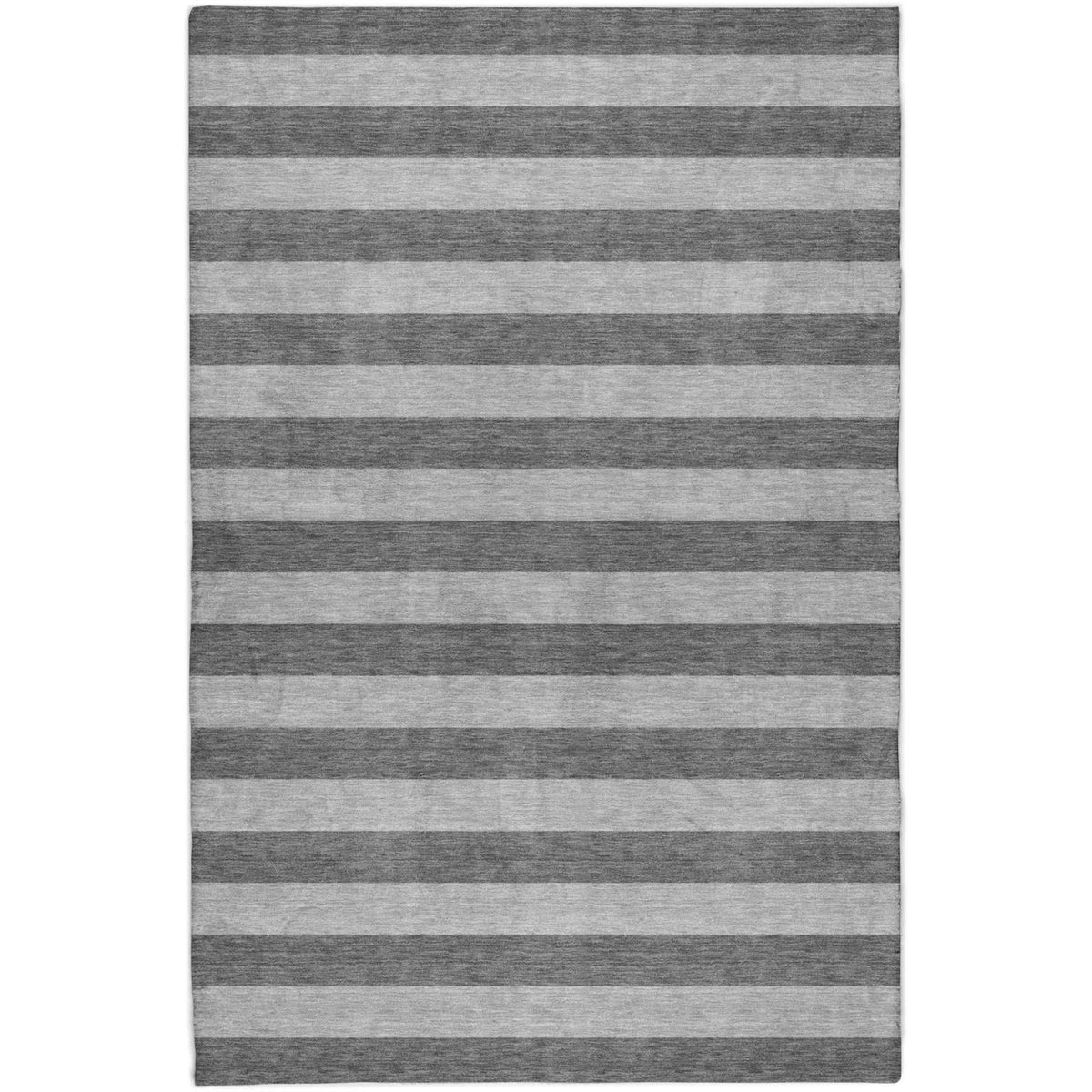 10' X 14' Granite Gray And Gray Striped Shag Washable Area Rug With UV Protection - HomeRoots - Flyclothing LLC