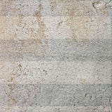9' X 12' Pewter And Gray Striped Shag Washable Area Rug With UV Protection - HomeRoots - Flyclothing LLC