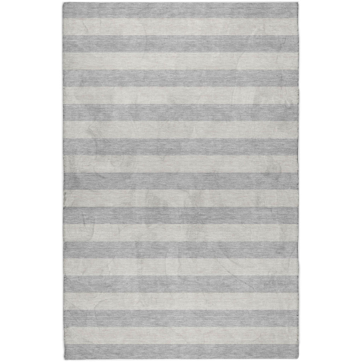 10' X 14' Pewter And Gray Striped Shag Washable Area Rug With UV Protection - HomeRoots - Flyclothing LLC