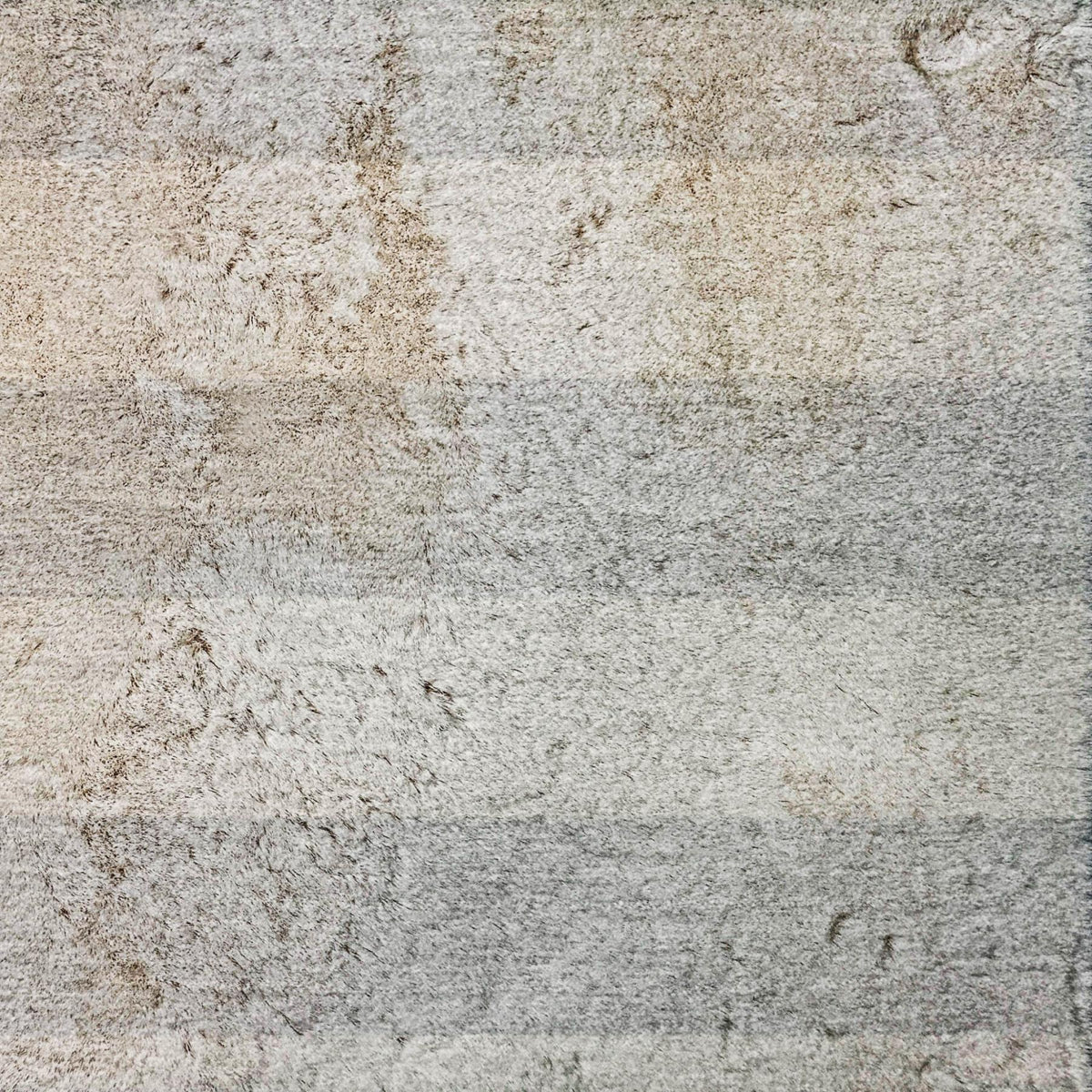 10' X 14' Pewter And Gray Striped Shag Washable Area Rug With UV Protection - HomeRoots - Flyclothing LLC