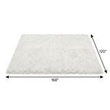 10' X 14' Pewter And Gray Striped Shag Washable Area Rug With UV Protection - HomeRoots - Flyclothing LLC