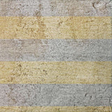 3' X 5' Silver And Gold Striped Shag Washable Area Rug With UV Protection - HomeRoots - Flyclothing LLC