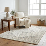 5' X 8' Silver And Gold Striped Shag Washable Area Rug With UV Protection - HomeRoots - Flyclothing LLC