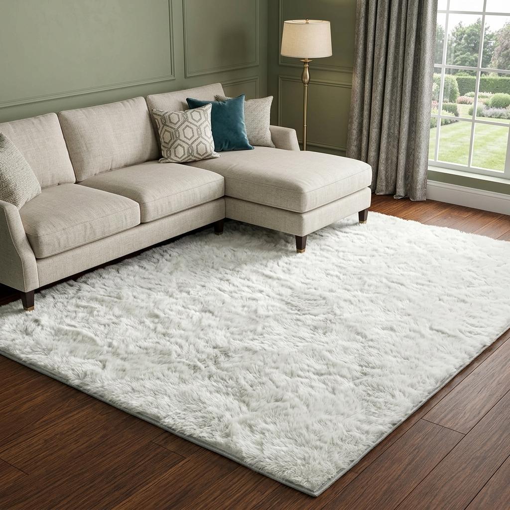 10' X 14' Silver And Gold Striped Shag Washable Area Rug With UV Protection - HomeRoots - Flyclothing LLC