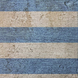 10' X 14' Tan And Navy Blue Striped Shag Washable Area Rug With UV Protection - HomeRoots - Flyclothing LLC