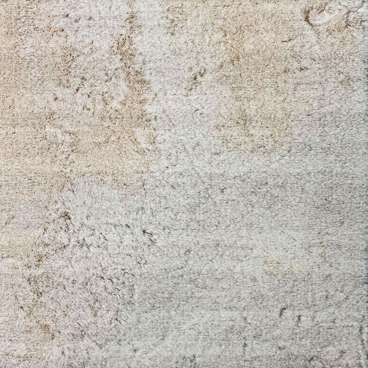 5' X 8' Ivory And Gray Striped Shag Washable Area Rug With UV Protection - HomeRoots - Flyclothing LLC