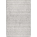 9' X 12' Ivory And Gray Striped Shag Washable Area Rug With UV Protection - HomeRoots - Flyclothing LLC