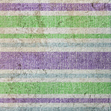 9' X 12' Lime Green And Purple Striped Shag Washable Area Rug With UV Protection - HomeRoots - Flyclothing LLC