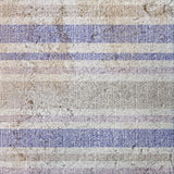 3' X 5' Navy Blue And Taupe Striped Shag Washable Area Rug With UV Protection - HomeRoots - Flyclothing LLC