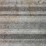 3' X 5' Silver And Gray Striped Shag Washable Area Rug With UV Protection - HomeRoots - Flyclothing LLC