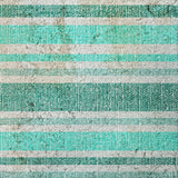 3' X 5' Turquoise And Teal Striped Shag Washable Area Rug With UV Protection - HomeRoots - Flyclothing LLC