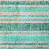 8' X 10' Turquoise And Teal Striped Shag Washable Area Rug With UV Protection - HomeRoots - Flyclothing LLC