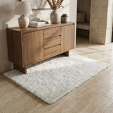 3' X 5' Beige And Gold Geometric Shag Washable Area Rug With UV Protection - HomeRoots - Flyclothing LLC