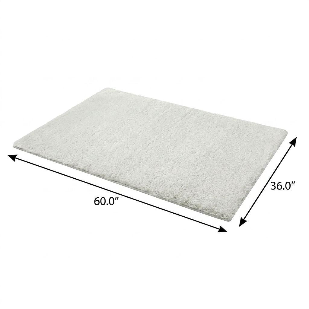 3' X 5' Beige And Gold Geometric Shag Washable Area Rug With UV Protection - HomeRoots - Flyclothing LLC