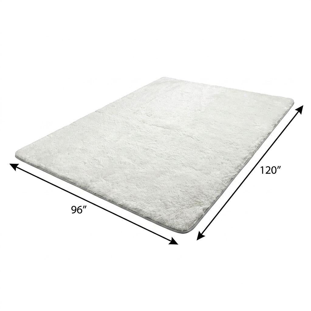 8' X 10' Beige And Gold Geometric Shag Washable Area Rug With UV Protection - HomeRoots - Flyclothing LLC
