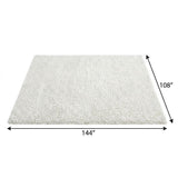 9' X 12' Beige And Gold Geometric Shag Washable Area Rug With UV Protection - HomeRoots - Flyclothing LLC