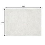 10' X 14' Beige And Gold Geometric Shag Washable Area Rug With UV Protection - HomeRoots - Flyclothing LLC