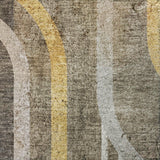 3' X 5' Taupe And Brown Geometric Shag Washable Area Rug With UV Protection - HomeRoots - Flyclothing LLC