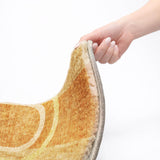 5' X 8' Terra Cotta And Gold Geometric Shag Washable Area Rug With UV Protection - HomeRoots - Flyclothing LLC