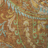 5' X 8' Orange And Teal Paisley Shag Washable Area Rug With UV Protection - HomeRoots - Flyclothing LLC