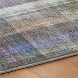 9' X 12' Green And Blue Plaid Shag Washable Area Rug With UV Protection - HomeRoots - Flyclothing LLC