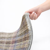 9' X 12' Pewter And Gray Plaid Shag Washable Area Rug With UV Protection - HomeRoots - Flyclothing LLC