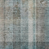 8' X 10' Teal And Gray Plaid Shag Washable Area Rug With UV Protection - HomeRoots - Flyclothing LLC