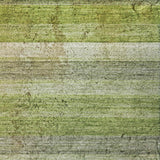 8' Fern Green And Olive Green Striped Shag Washable Round Rug With UV Protection - HomeRoots - Flyclothing LLC