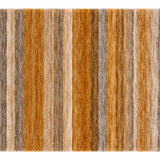 3' X 5' Orange And Copper Striped Shag Washable Area Rug With UV Protection - HomeRoots - Flyclothing LLC