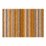 3' X 5' Orange And Copper Striped Shag Washable Area Rug With UV Protection - HomeRoots - Flyclothing LLC