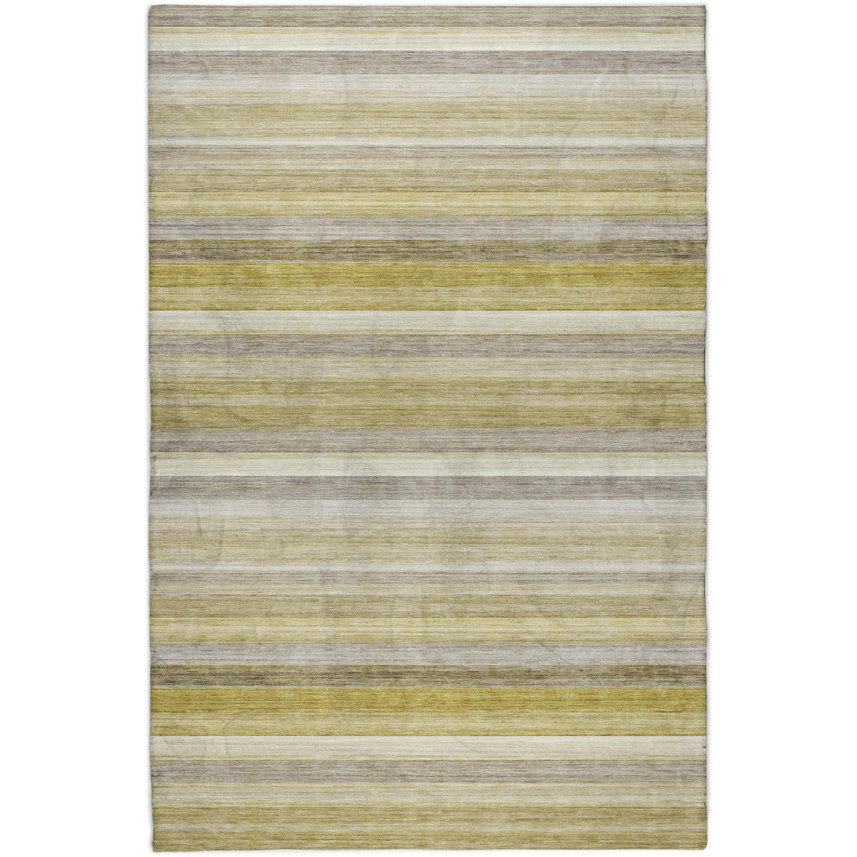 10' X 14' Wheat And Beige Striped Shag Washable Area Rug With UV Protection - HomeRoots - Flyclothing LLC