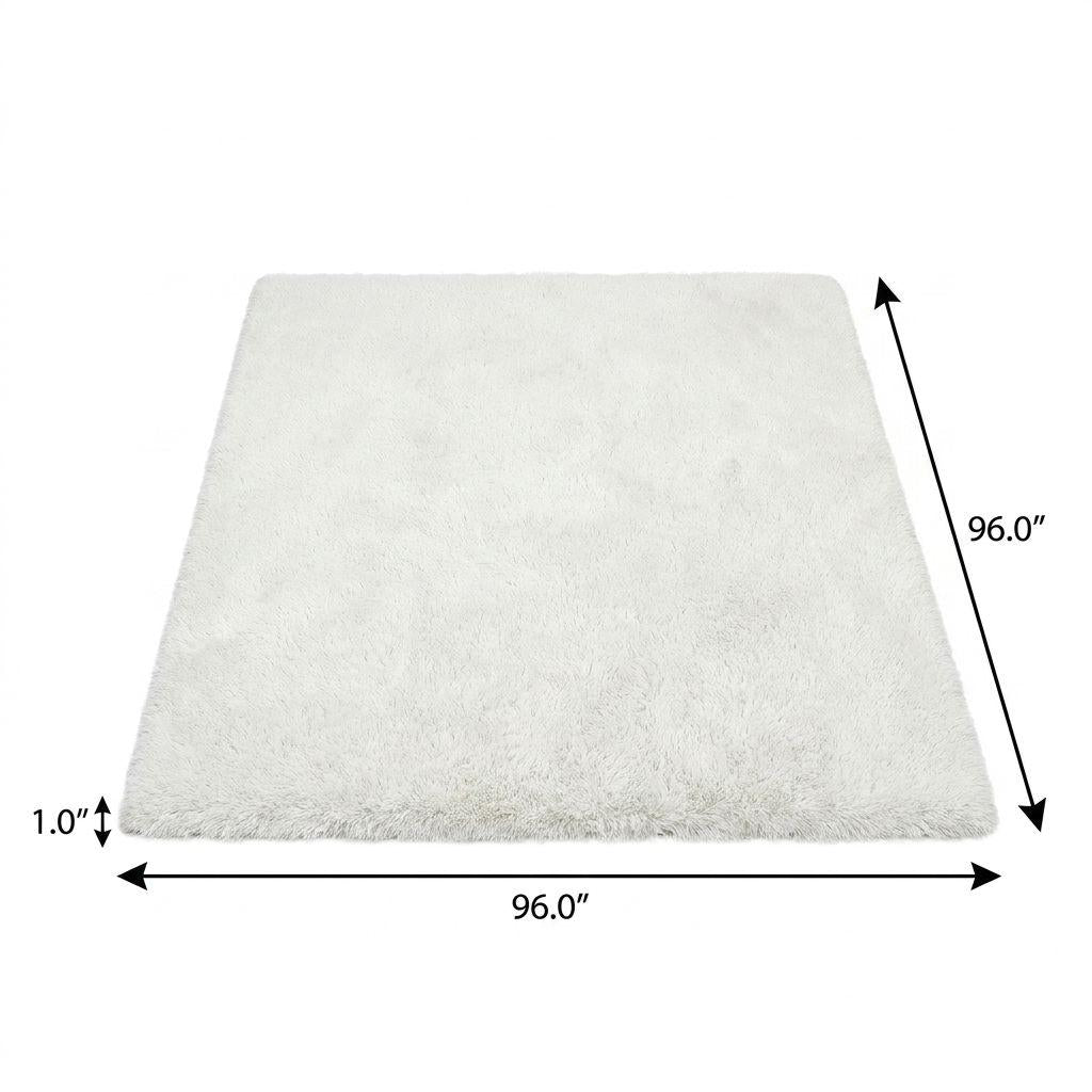 8' Chocolate And Taupe Abstract Shag Washable Round Rug With UV Protection - HomeRoots - Flyclothing LLC