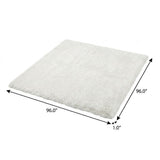 8' Coffee And Gold Abstract Shag Washable Round Rug With UV Protection - HomeRoots - Flyclothing LLC