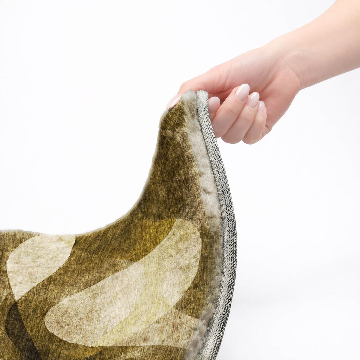 10' X 14' Coffee And Gold Abstract Shag Washable Area Rug With UV Protection - HomeRoots - Flyclothing LLC