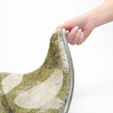 8' X 10' Olive Green And Fern Green Abstract Shag Washable Area Rug With UV Protection - HomeRoots - Flyclothing LLC