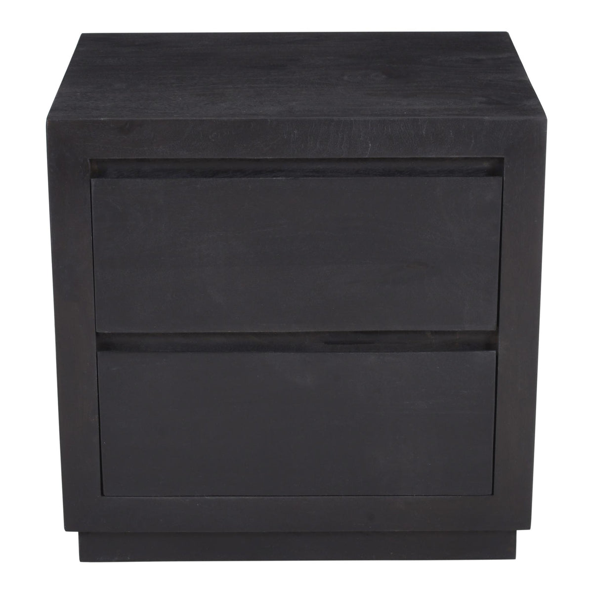 24" Brown Solid Wood Distressed Two Drawer Nightstand - HomeRoots - Flyclothing LLC