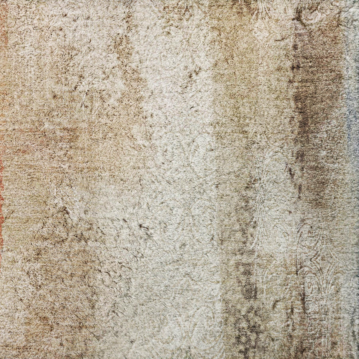3' X 5' Beige And Taupe Abstract Shag Washable Area Rug With UV Protection - HomeRoots - Flyclothing LLC
