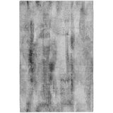 8' X 10' Gray And Ivory Abstract Shag Washable Area Rug With UV Protection - HomeRoots - Flyclothing LLC