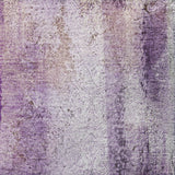 8' Purple And Ivory Abstract Shag Washable Round Rug With UV Protection - HomeRoots - Flyclothing LLC