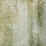 8' Sage And Olive Green Abstract Shag Washable Round Rug With UV Protection - HomeRoots - Flyclothing LLC