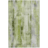 10' X 14' Sage And Olive Green Abstract Shag Washable Area Rug With UV Protection - HomeRoots - Flyclothing LLC