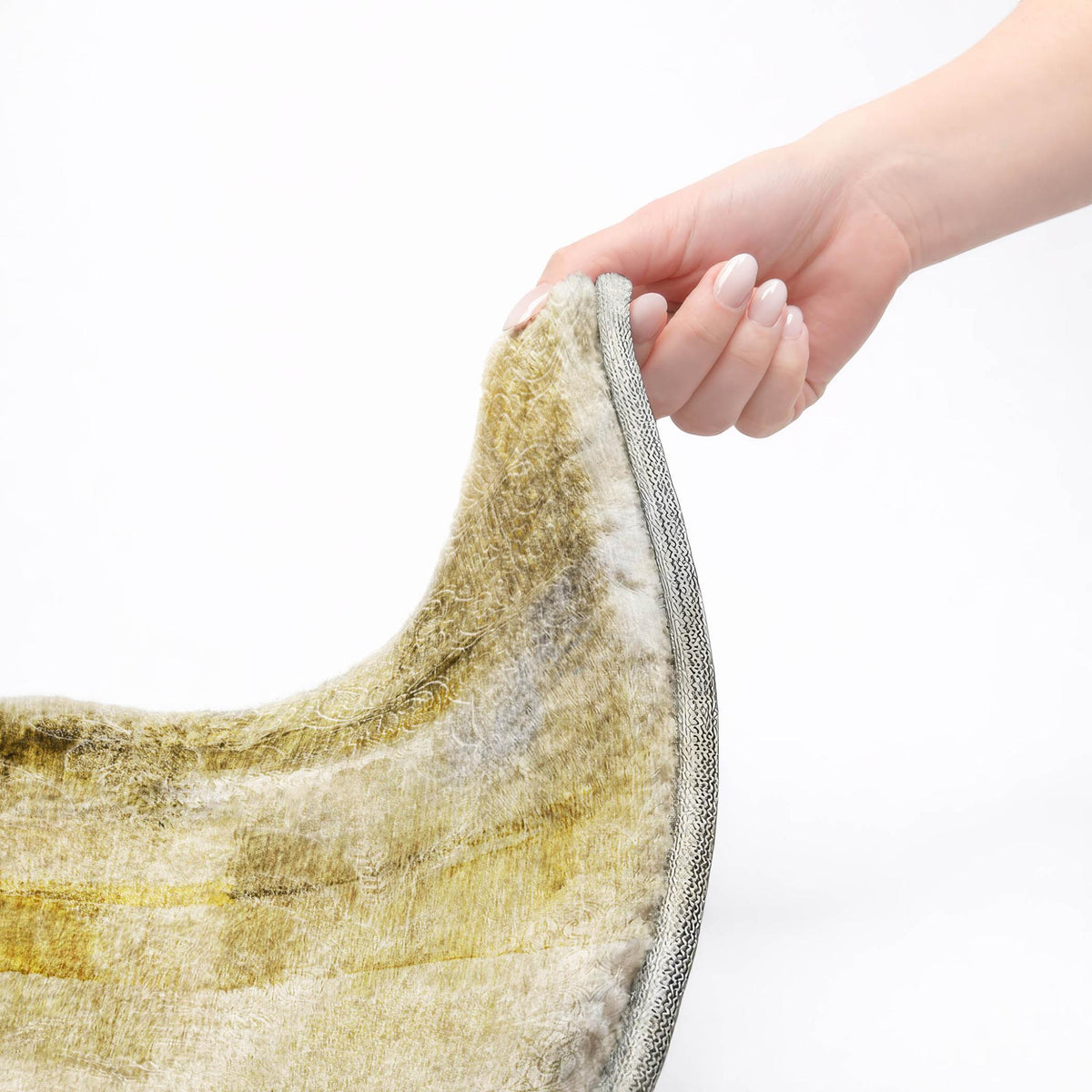 5' X 8' Taupe And Beige Abstract Shag Washable Area Rug With UV Protection - HomeRoots - Flyclothing LLC