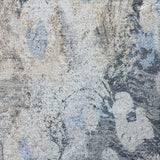 3' X 5' Denim Blue And Blue Floral Shag Washable Area Rug With UV Protection - HomeRoots - Flyclothing LLC