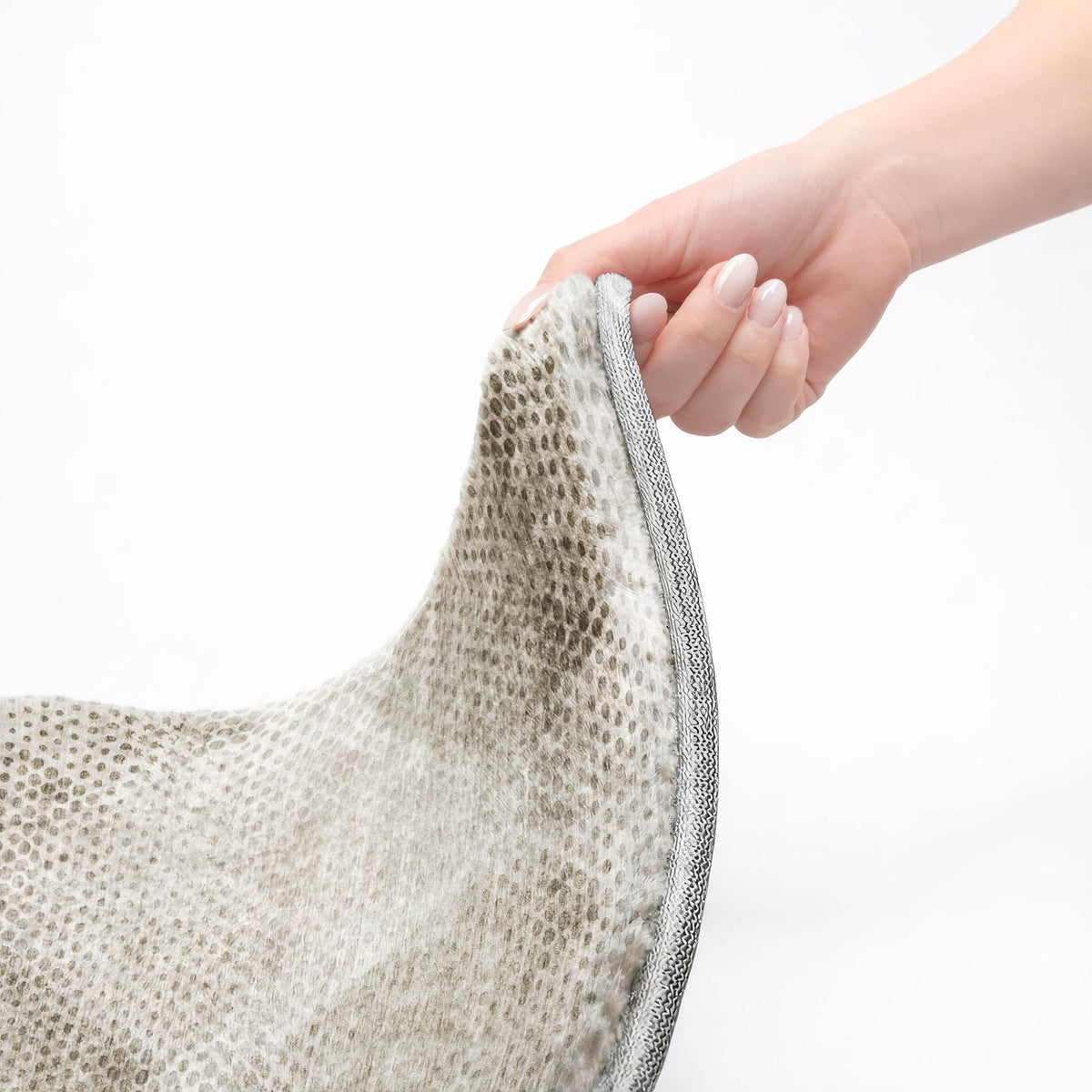 8' X 10' Gray And Silver Geometric Shag Washable Area Rug With UV Protection - HomeRoots - Flyclothing LLC