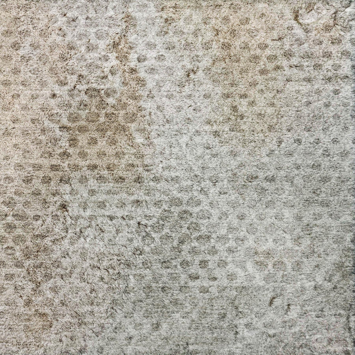 9' X 12' Gray And Silver Geometric Shag Washable Area Rug With UV Protection - HomeRoots - Flyclothing LLC