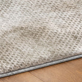 10' X 14' Gray And Silver Geometric Shag Washable Area Rug With UV Protection - HomeRoots - Flyclothing LLC